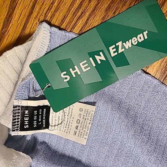 NWT Shein Button Down Cropped Top - Girl's Large - Picture 6 of 7